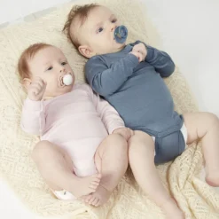 Bibs Lot de 2 Sucettes Rondes Colour Deepspace & Petrol - 6/18 Mois
