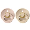 Bibs Lot de 2 Sucettes Rondes Colour Vanilla & Blush - 6/18 Mois