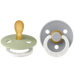 Bibs Lot de 2 Sucettes Symétriques Colour Sage Glow & Cloud Glow - 0/6 Mois