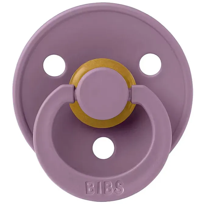 Bibs Sucette Ronde Colour Mauve - 6/18 Mois