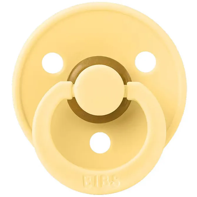 Bibs Sucette Ronde Colour Pale Butter - 0/6 Mois
