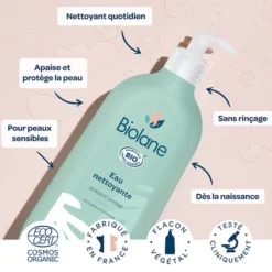Biolane Eau Nettoyante Biologique - 500 ml