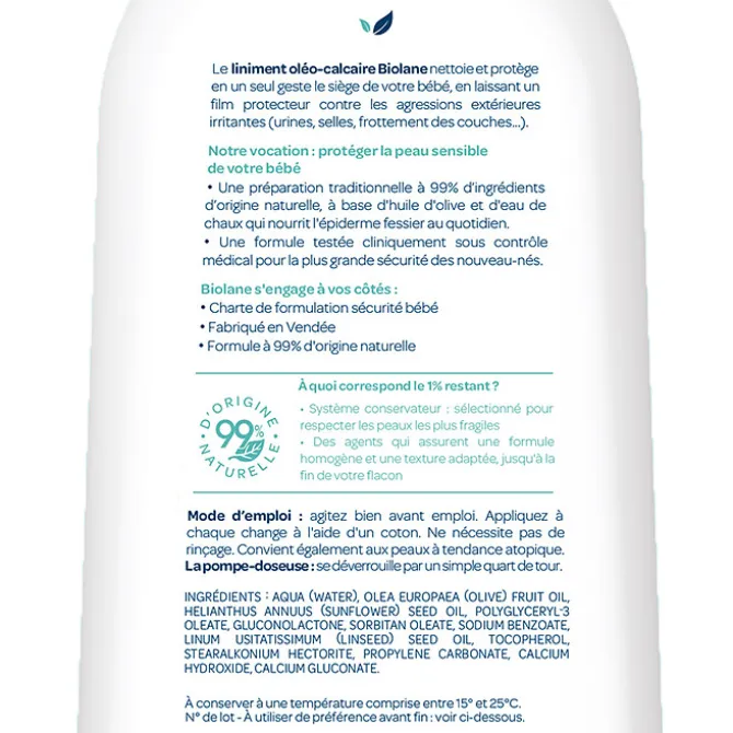 Biolane Liniment Oléo-calcaire - 300 ml
