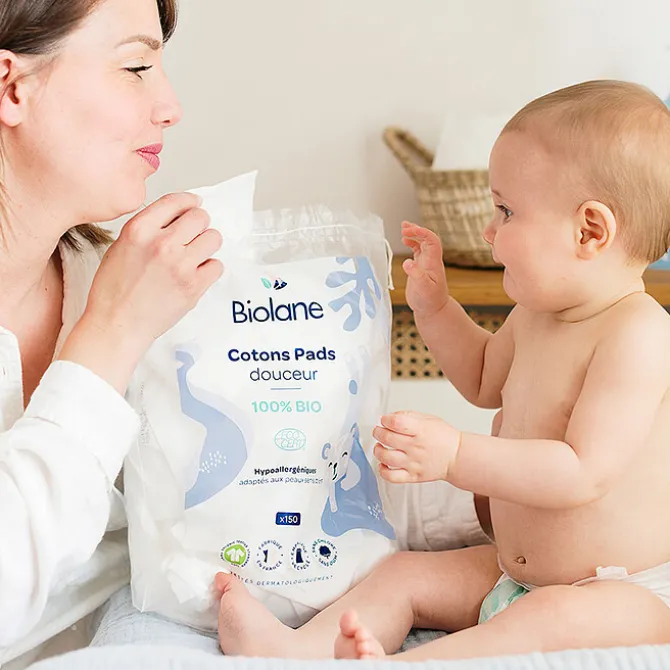 Biolane Lot de 150 Cotons Douceur