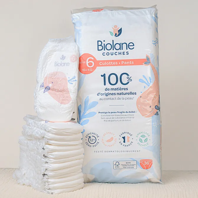 Biolane Lot de 36 Couches Culottes - T6