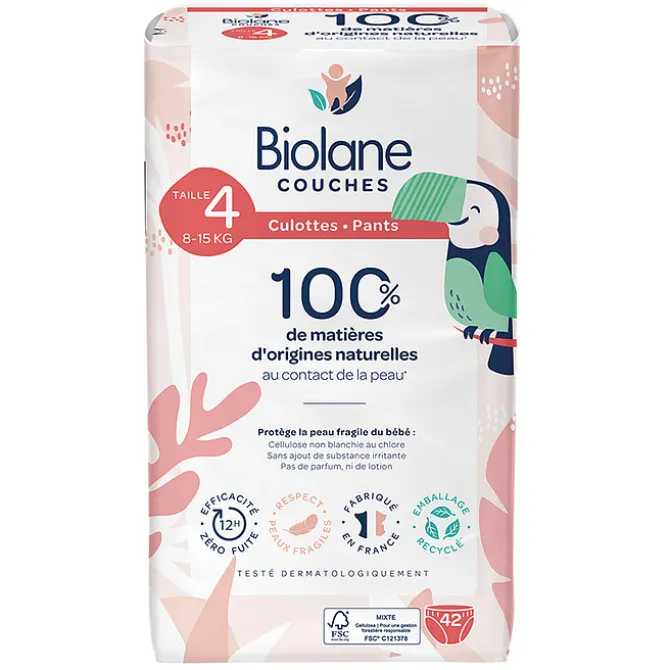 Biolane Lot de 42 Couches Culottes - T4