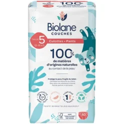 Biolane Lot de 40 Couches Culottes - T5
