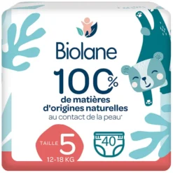 Biolane Lot de 40 Couches Culottes - T5