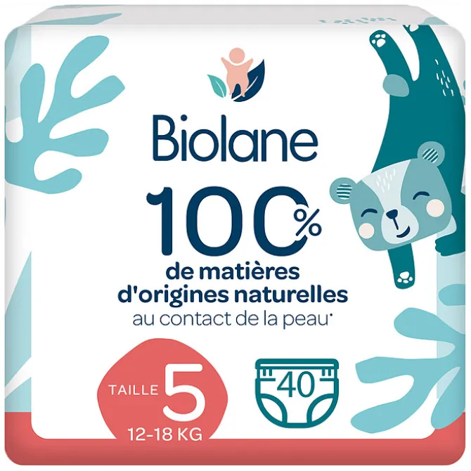 Biolane Lot de 40 Couches Culottes - T5