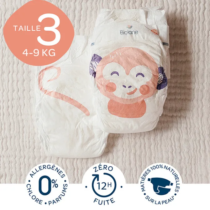 Biolane Lot de 52 Couches Ecologiques - T3