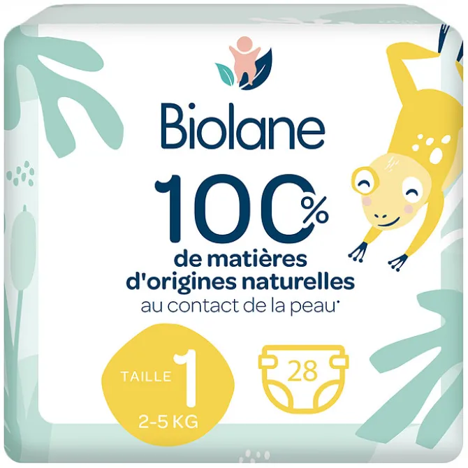 Biolane Lot de 28 Couches Ecologiques - T1