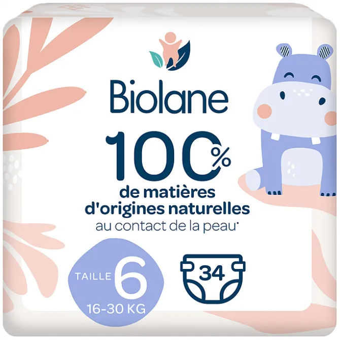 Biolane Lot de 34 Couches Jumbo - T6