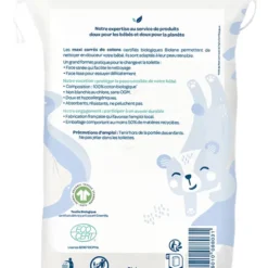 Biolane Lot de 60 Maxi Carrés de Coton
