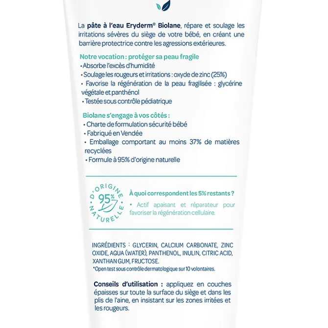 Biolane Pâte à l'Eau Eryderm - 100 ml