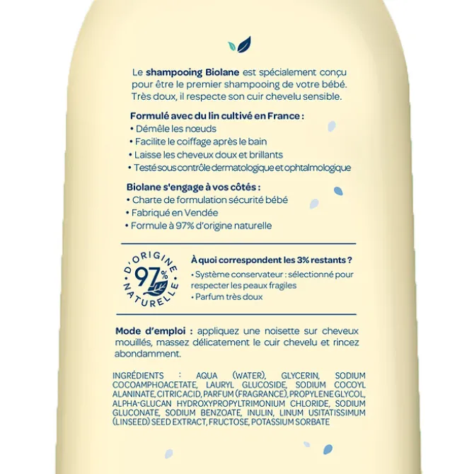 Biolane Shampooing Très Doux - 350 ml