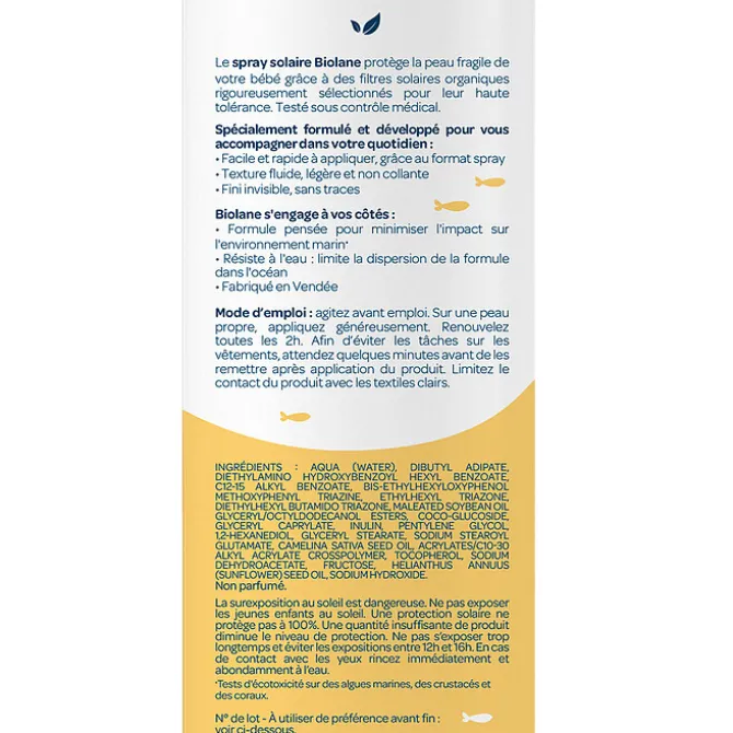 Biolane Spray Solaire SPF 50 - 200 ml