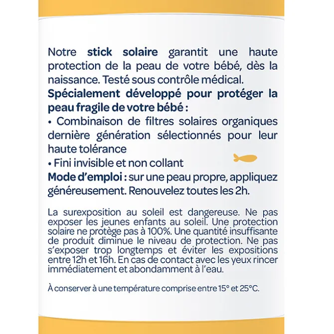 Biolane Stick Solaire SPF 50 - 20 ml