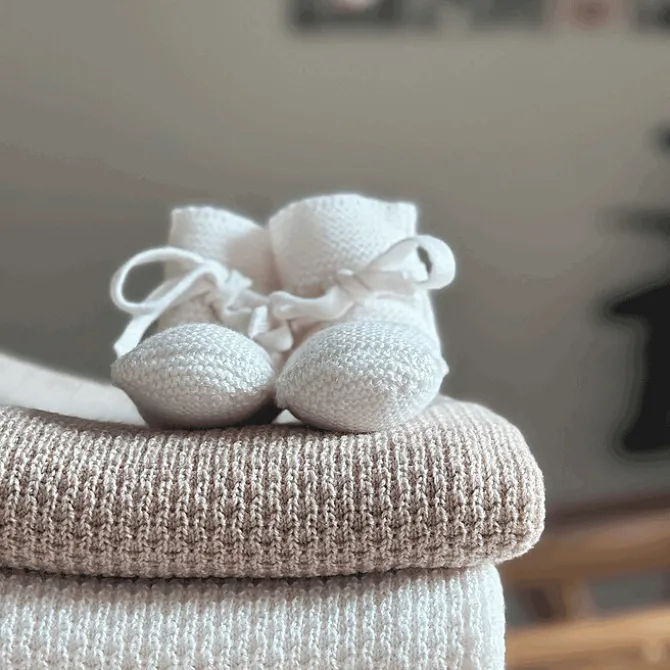 Bonjour Little Chaussons en Laine Mérinos Milker - 0/3 Mois