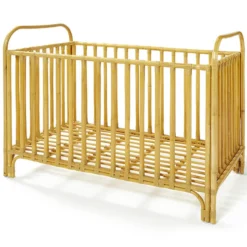 Bonton Lit Bébé à Barreaux Bohème - Naturel