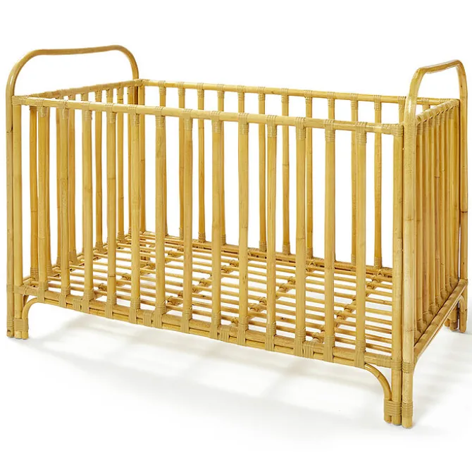 Bonton Lit Bébé à Barreaux Bohème - Naturel