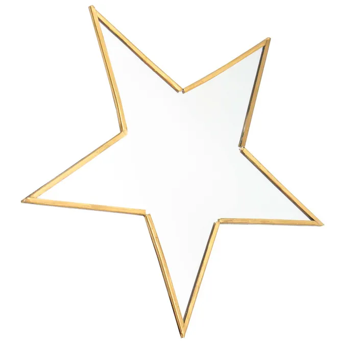 Bonton Miroir Etoile - Laiton