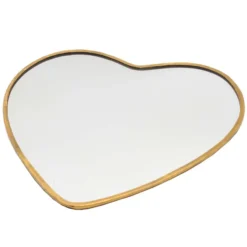 Bonton Miroir Moyen Coeur - Laiton