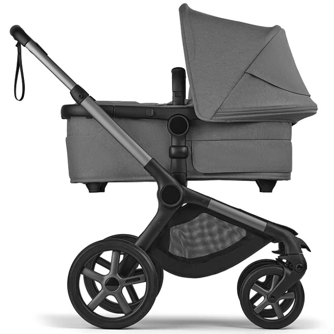 Bugaboo Poussette Citadine Fox5 Renew Complète Châssis Noir - Moon Grey