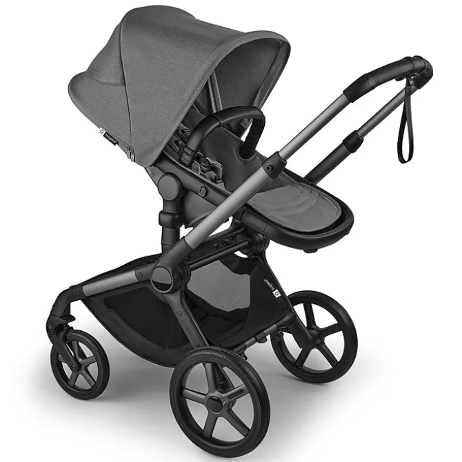 Bugaboo Poussette Citadine Fox5 Renew Complète Châssis Noir - Moon Grey