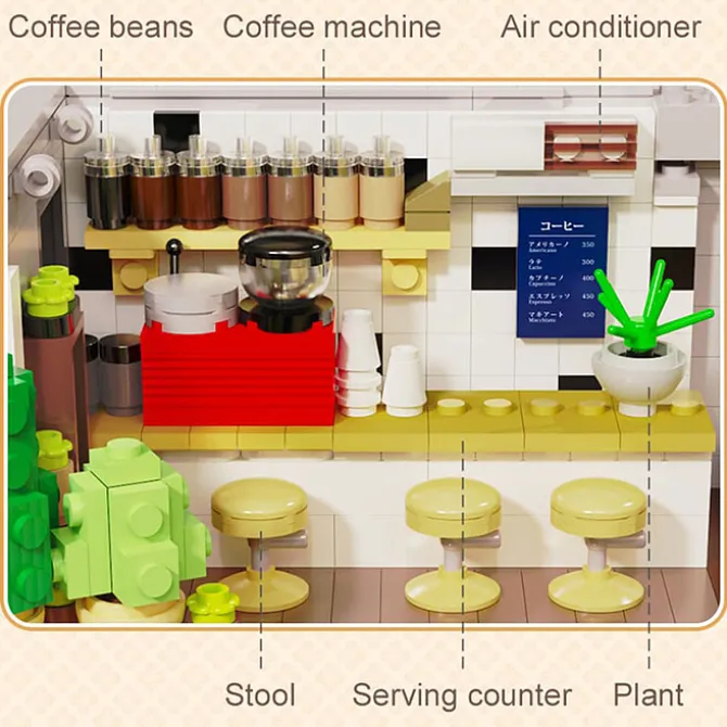 Cada Jeu de Construction Lumineux Café Summer Breeze