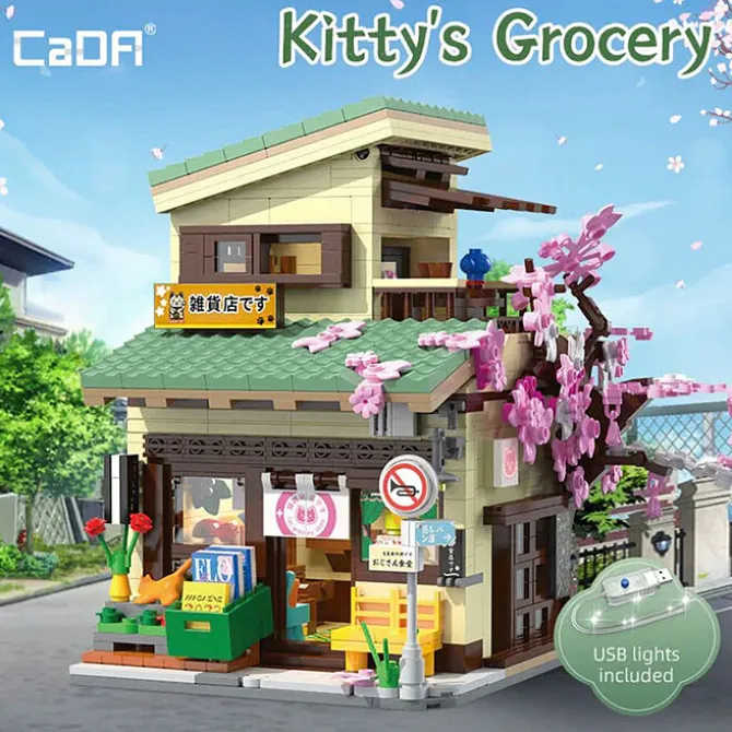 Cada Jeu de Construction Lumineux Epicerie de Kitty