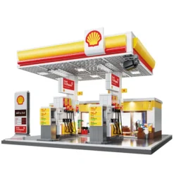 Cada Jeu de Construction Lumineux Station Essence Shell