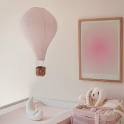 Camcam Copenhagen Abat-jour Montgolfière - Classic Stripes Rose