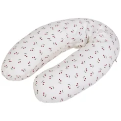 Candide Coussin de Maternité et d'Allaitement Coton - Cerises