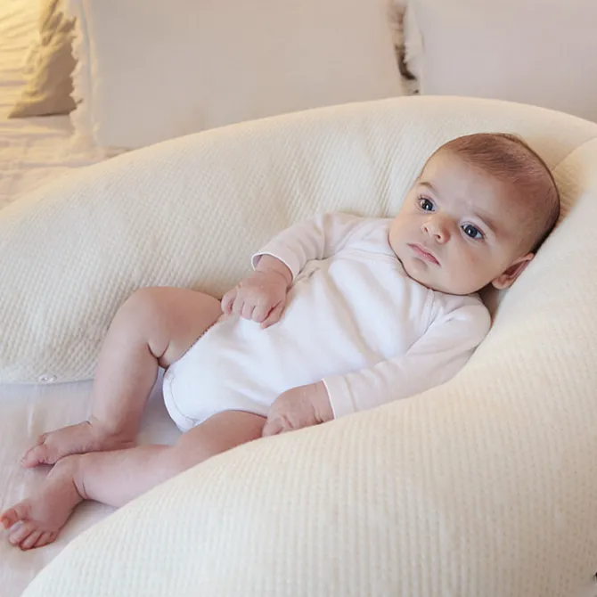 Candide Coussin de Maternité et d'Allaitement Multirelax Organic Coton - Beige