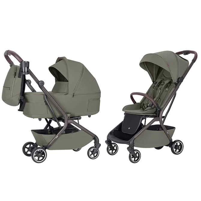 Carrello Poussette et Nacelle Pliable Magia - Malted Green