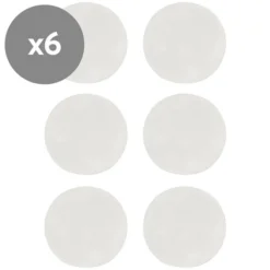 carriwell Lot de 6 Coussins d'Allaitement en Soie Blanc - Taille Unique