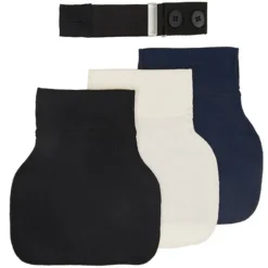 carriwell Lot de 3 Extensions de Ceinture Flexibelt - Noir, Bleu Marine et Blanc
