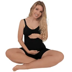 carriwell Short de Maintien de Grossesse Sans Coutures Noir - M