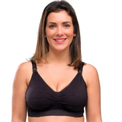 carriwell Soutien-gorge de Grossesse et d'Allaitement Carri-gel Noir - M