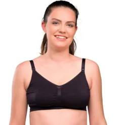 carriwell Soutien-gorge de Grossesse et d'Allaitement Sans Coutures Noir - M