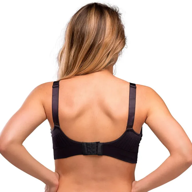 carriwell Soutien-gorge de Grossesse et d'Allaitement Rembourré Sans Coutures Noir - M