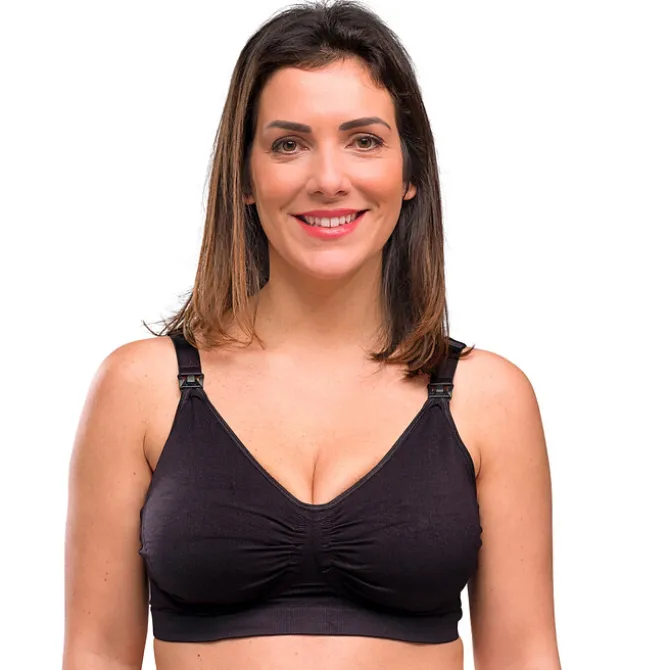 carriwell Soutien-gorge de Grossesse et d'Allaitement Carri-gel Noir - XL