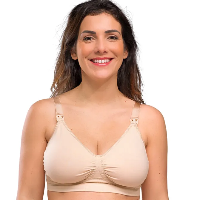 carriwell Soutien-gorge de Grossesse et d'Allaitement Carri-gel Chair - L