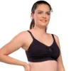 carriwell Soutien-gorge de Grossesse et d'Allaitement Rembourré Sans Coutures Noir - S
