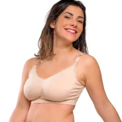 carriwell Soutien-gorge de Grossesse et d'Allaitement Sans Coutures Chair - XL