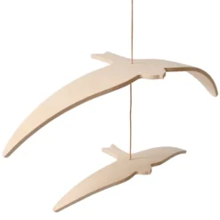 Charlie Crane Mobile Kano Birds - Naturel