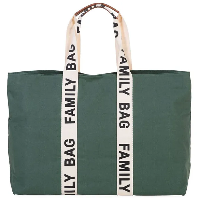 Childhome Family Bag Signature Canvas - Vert