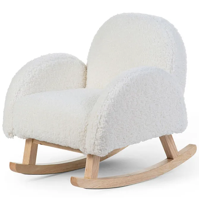 Childhome Fauteuil à Bascule pour Enfant - Teddy Ecru