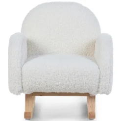 Childhome Fauteuil à Bascule pour Enfant - Teddy Ecru