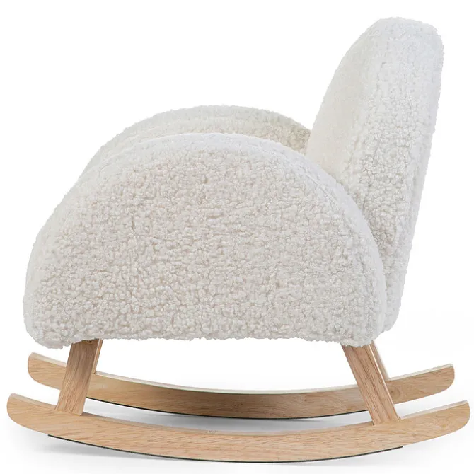Childhome Fauteuil à Bascule pour Enfant - Teddy Ecru